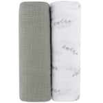 ELYS & CO 2PK COTTON MUSLIN SWADDLE SET