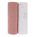ELYS & CO 2PK COTTON MUSLIN SWADDLE SET
