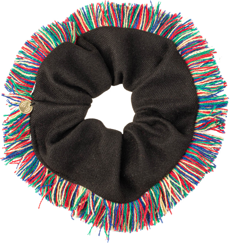 P6710 CHERIE FRINGE OVERSIZED SCRUNCHY