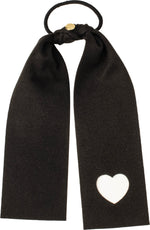 P6750 CHERIE FELT HEART CUT OUT PONY W TIES