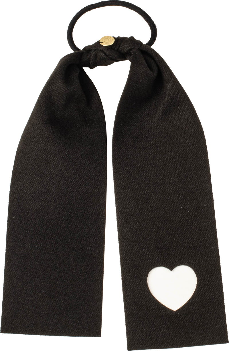 P6750 CHERIE FELT HEART CUT OUT PONY W TIES