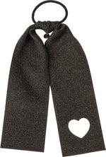 P6750 CHERIE FELT HEART CUT OUT PONY W TIES