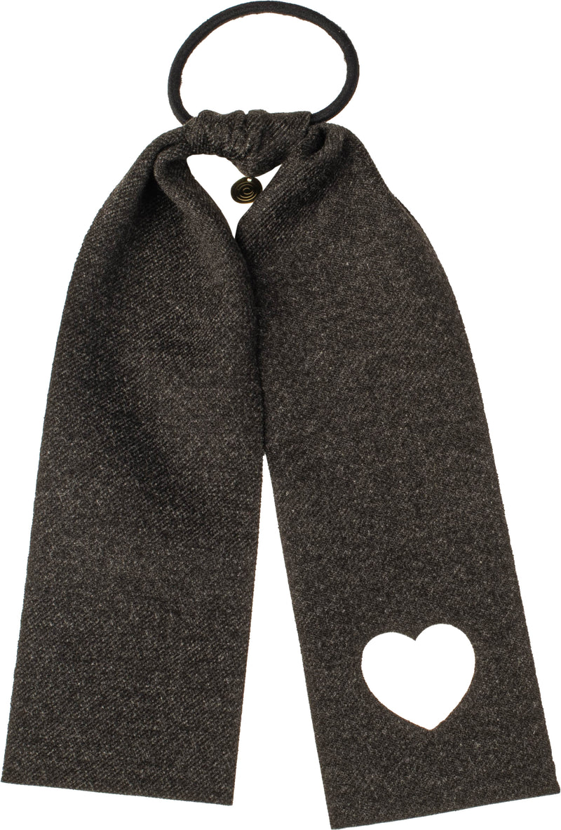 P6750 CHERIE FELT HEART CUT OUT PONY W TIES