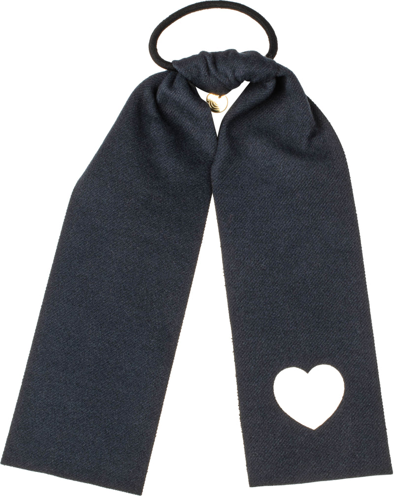 P6750 CHERIE FELT HEART CUT OUT PONY W TIES
