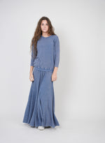 SB3CM8399TW FAVES WAFFLE KNIT RIB COMBO BUTTON TOP