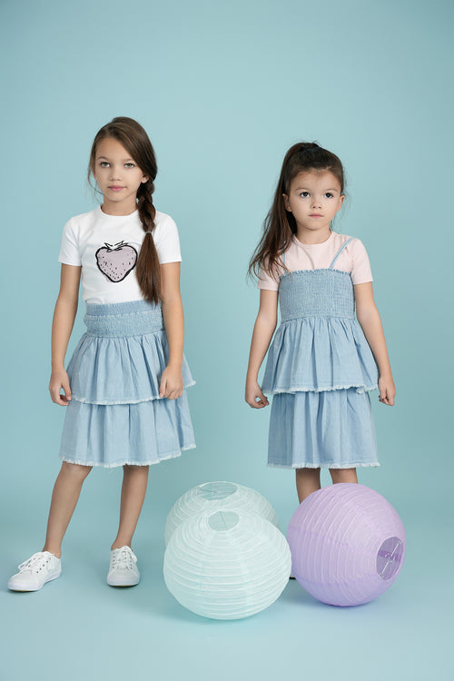 SB3CP47525S 5 STARS RUFFLE SKIRT