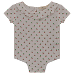 SB3CP4793G FRAGILE CHERRIES RUFFLE COLLAR ONESIE