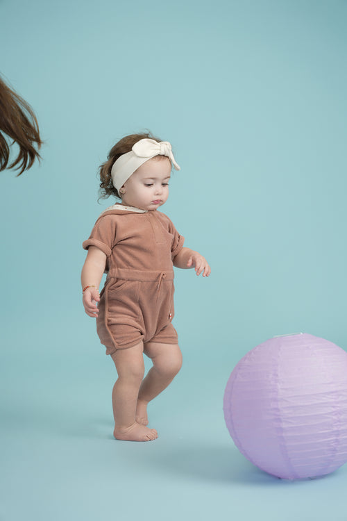 SB3CP4853 HOPSCOTCH TERRY ROMPER