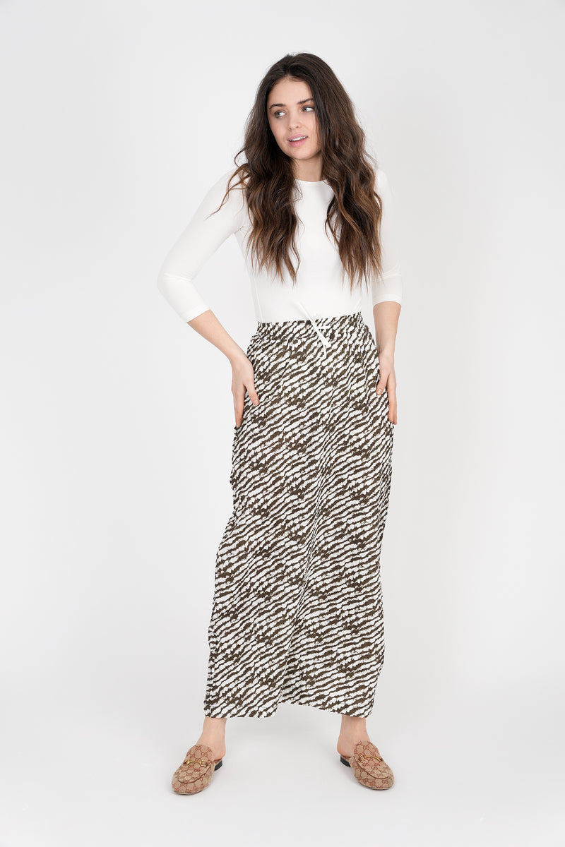 SB3CPT4850 GINGER PRINTED MAXI A LINE SKIRT