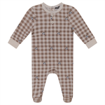 SB3CY1978 WHIPPED COCOA CHECKERED FOOTIE