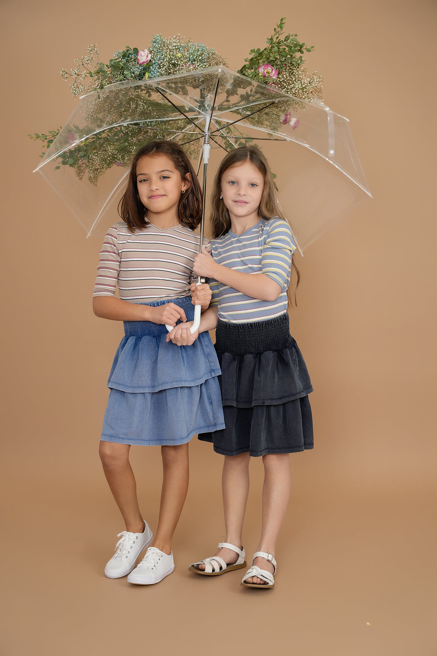 SB3CY2057 PINKY PROMISE STRIPED T-SHIRT