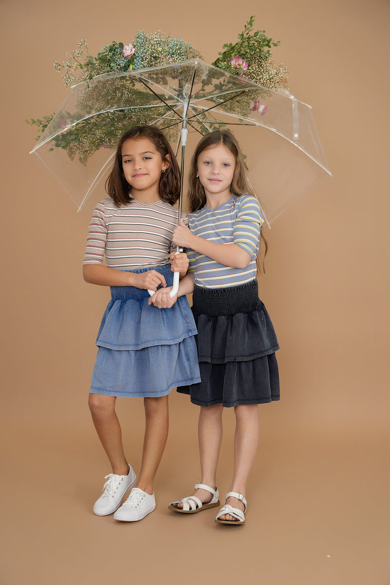SB3CY2057 PINKY PROMISE STRIPED T-SHIRT