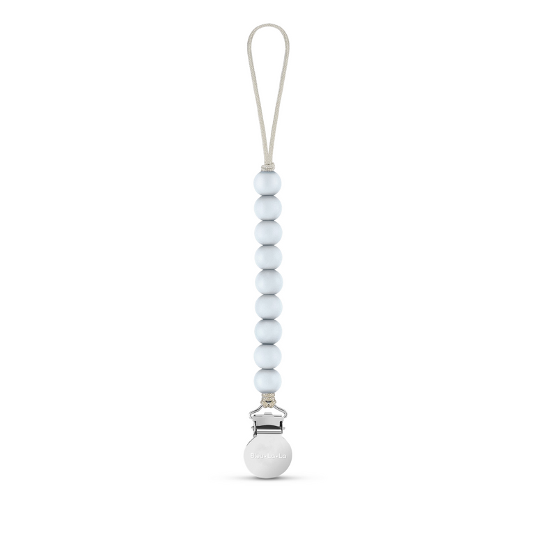 BLUE LA LA LULABABE PACIFIER CLIP