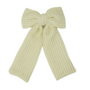 BANDEAU SOFT SWEATER KNITS BOW CLIP