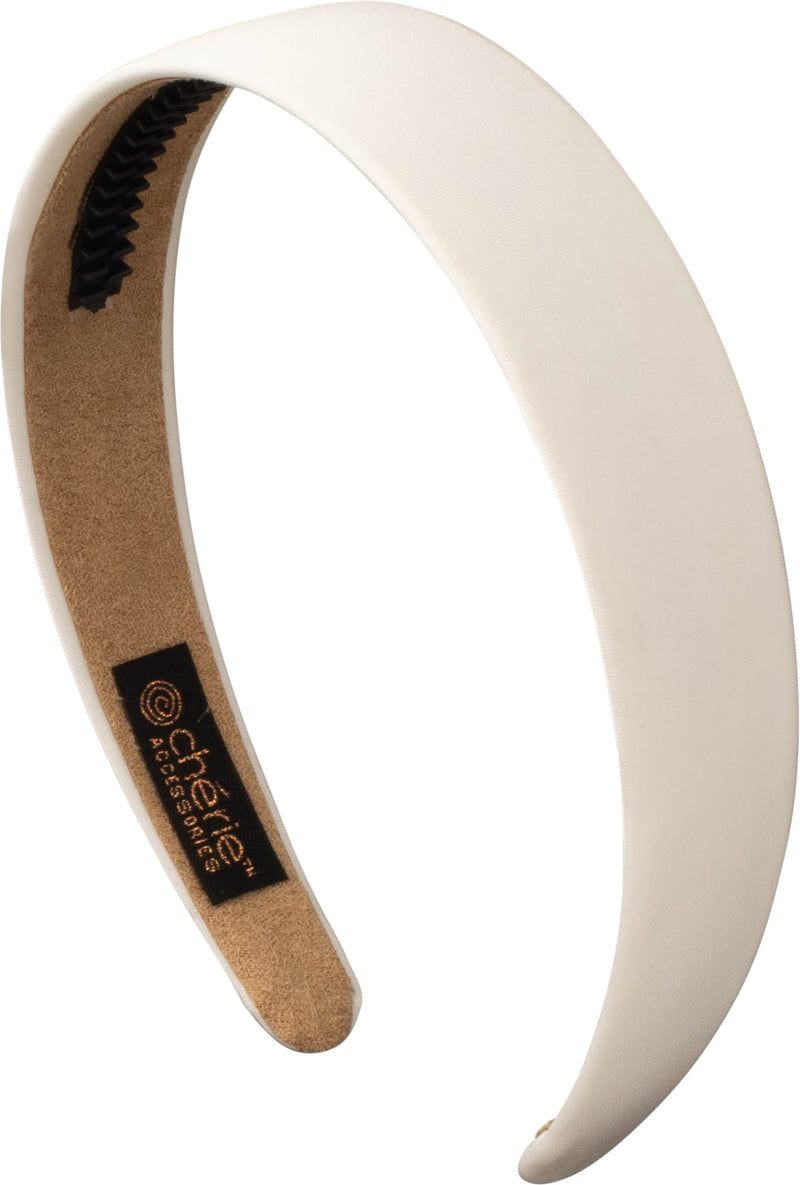 TS6514W CHERIE WIDE SATIN FLAT COVERED HEADBAND