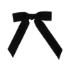 BANDEAU TEXTURED VELVET BOW CLIP