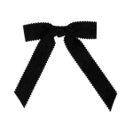 BANDEAU TEXTURED VELVET BOW CLIP