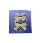BANDEAU VELVET MINI BOW CLIP SET