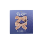 BANDEAU VELVET MINI BOW CLIP SET