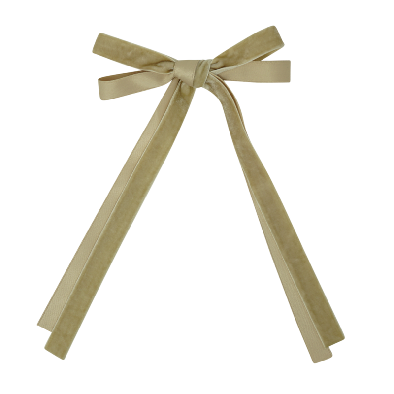 BANDEAU VELVET & SATIN BOW CLIP