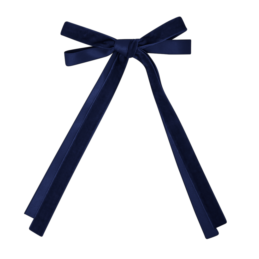 BANDEAU VELVET & SATIN BOW CLIP