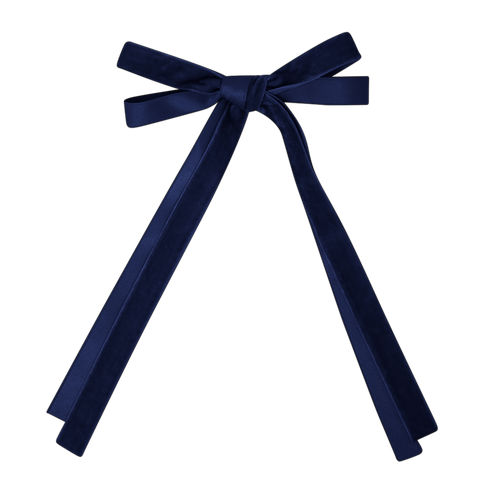 BANDEAU VELVET & SATIN BOW CLIP