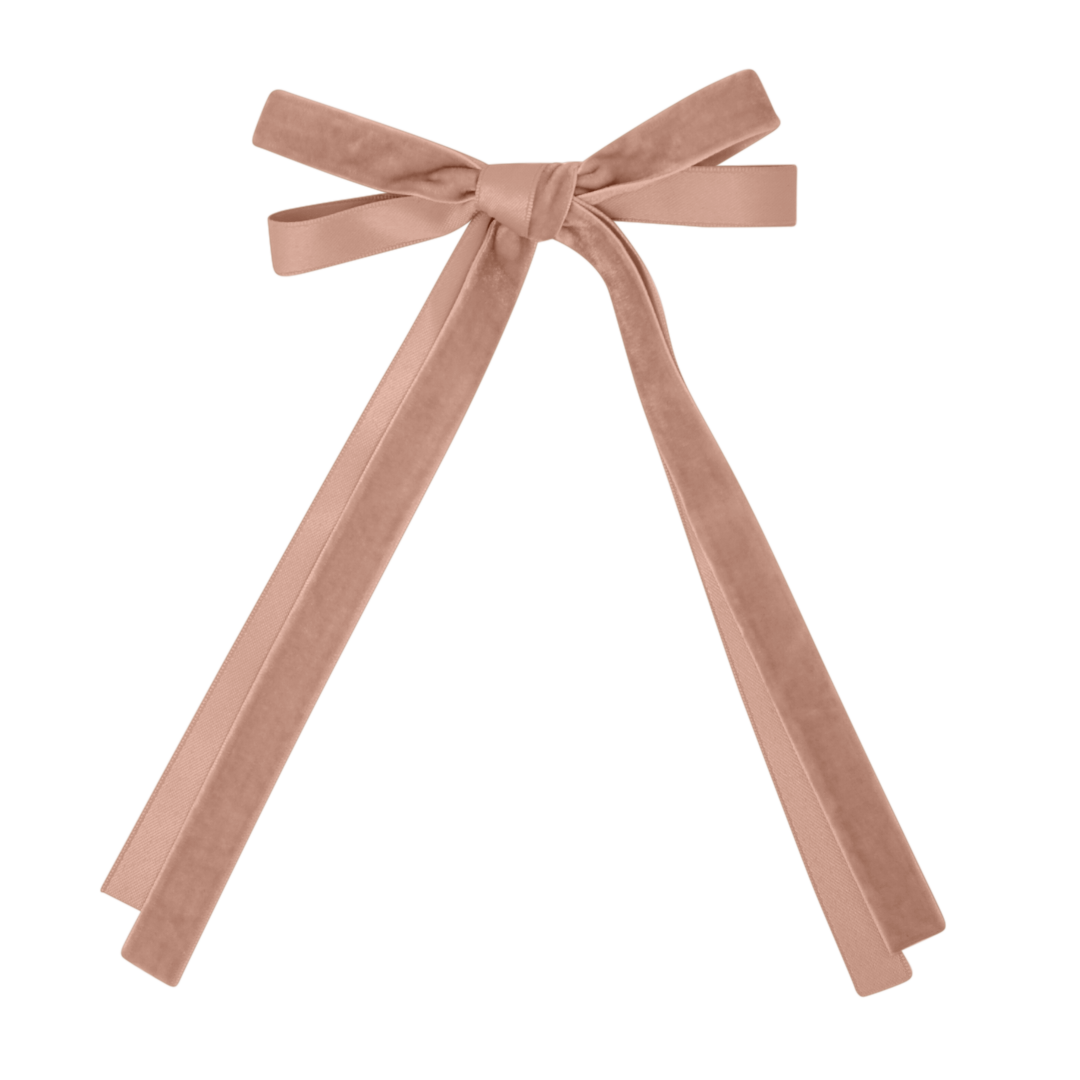 BANDEAU VELVET & SATIN BOW CLIP