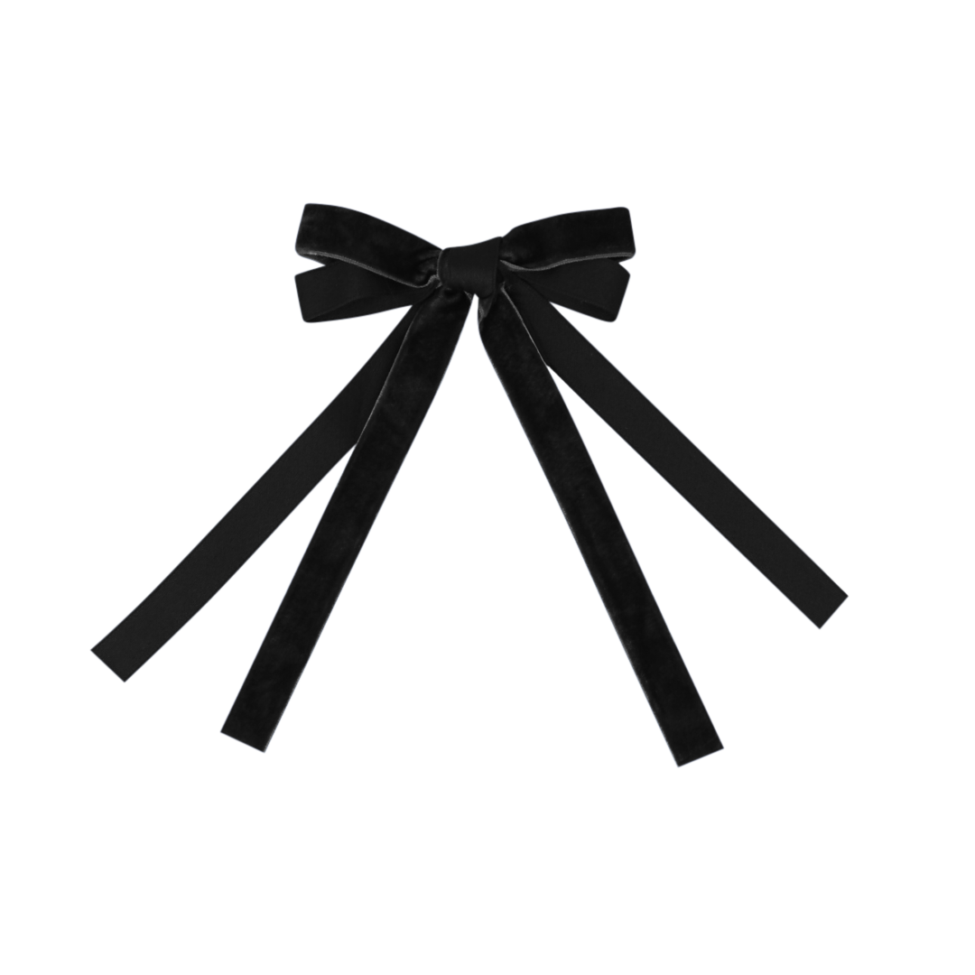 BANDEAU VELVET & SATIN BOW CLIP