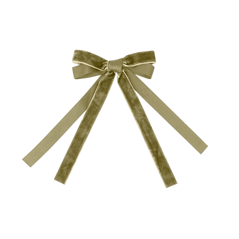 BANDEAU VELVET & SATIN BOW CLIP