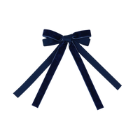 BANDEAU VELVET & SATIN BOW CLIP