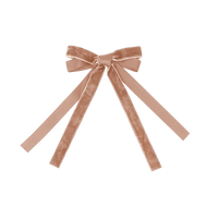 BANDEAU VELVET & SATIN BOW CLIP