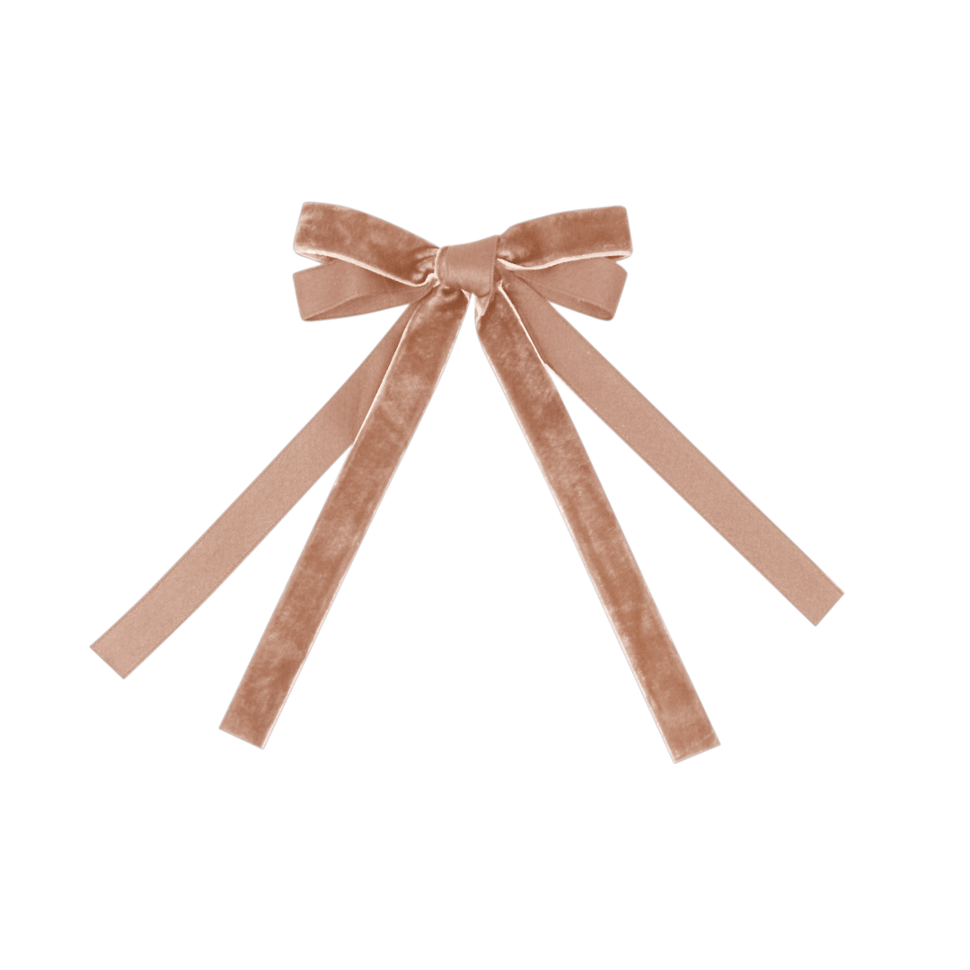 BANDEAU VELVET & SATIN BOW CLIP