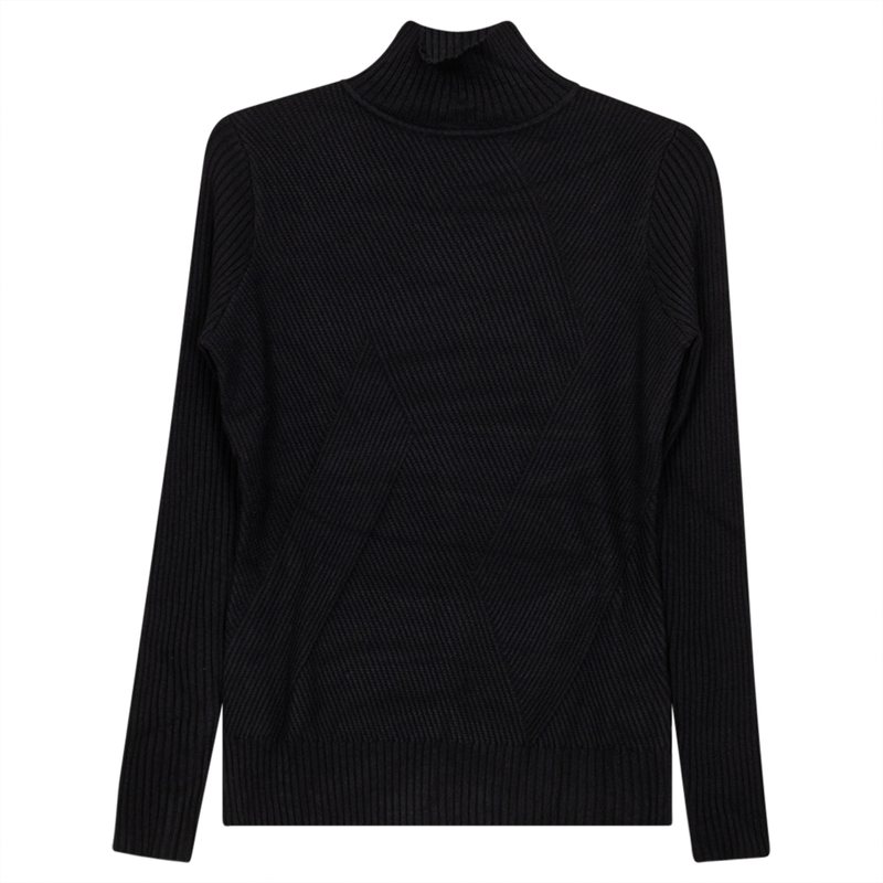 WB2CM7971TE DICIANNOVE CROSS RIBBED MOCK NECK SWEATER