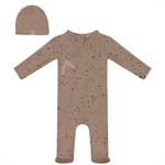 FRAGILE SIDE KNOT FOOTIE + HAT WB2CP4664B