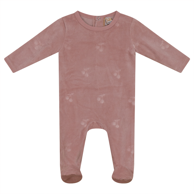 WB2CY1888B LUX EMBOSSED CHERRY FOOTIE