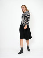 WB2CY1853 UNCLEAR TEEN PLEATED KNIT SKIRT