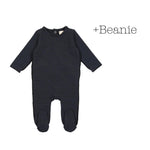 ANALOGIE TINY STRIPE FOOTIE + BEANIE