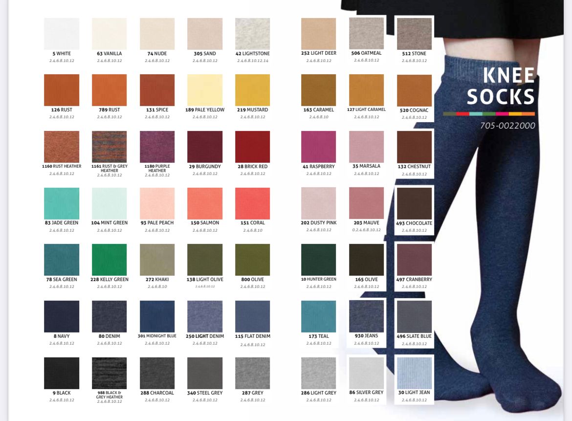 705 ZUBII FLAT KNEE SOCK