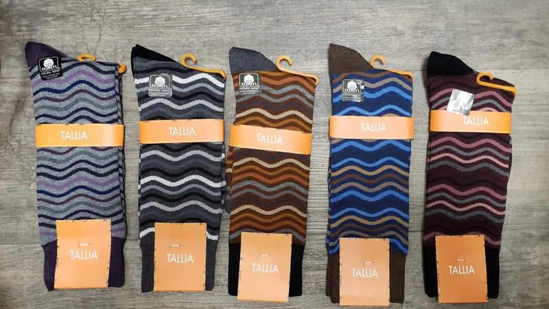 TALLIA  TS7217 WAVE STRIPE MEN SOCK