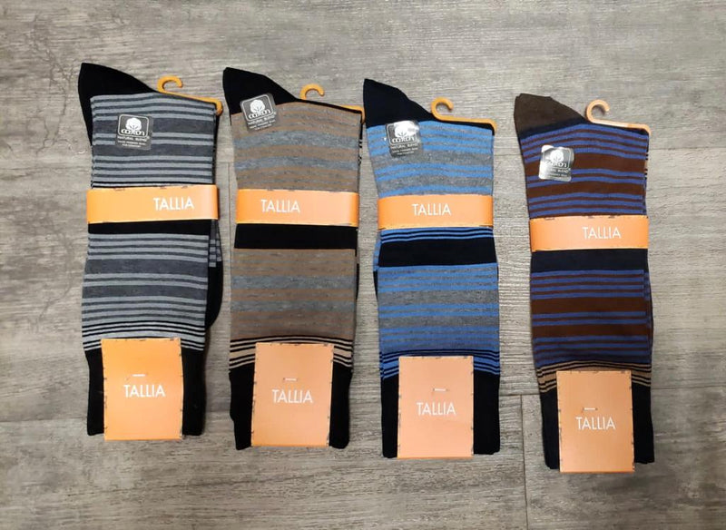 TALLIA  TS7220 MULTI STRIPE MEN SOCK