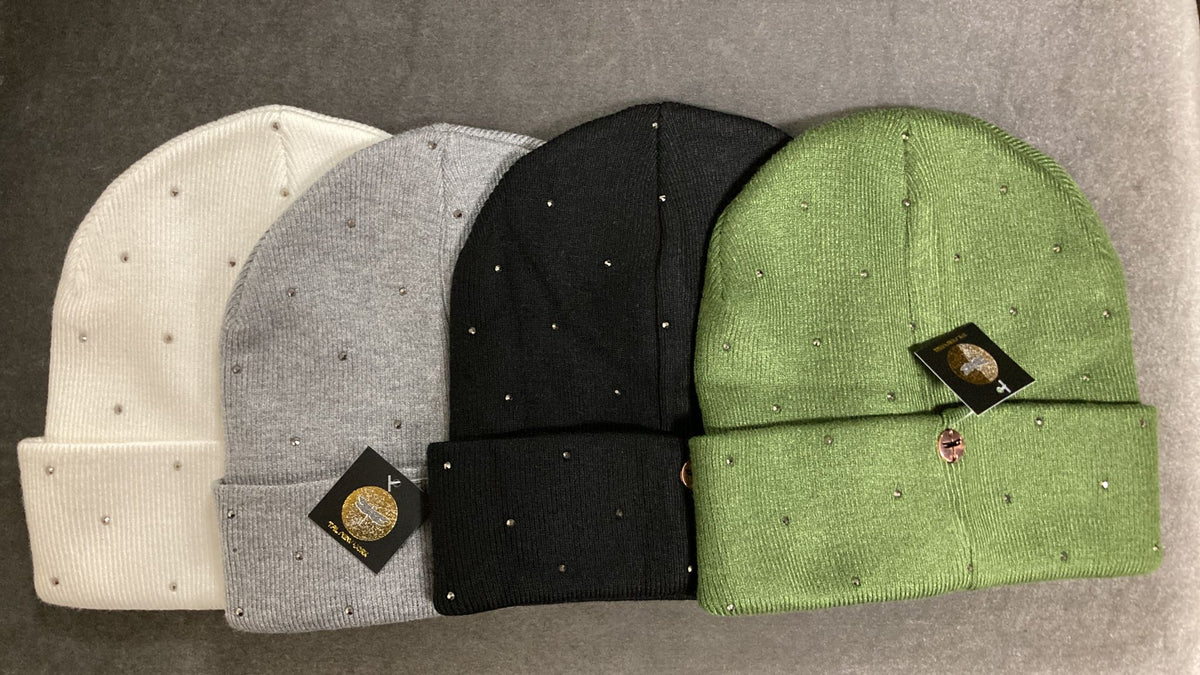 TAL NY CRYSTAL CUFF BEANIE