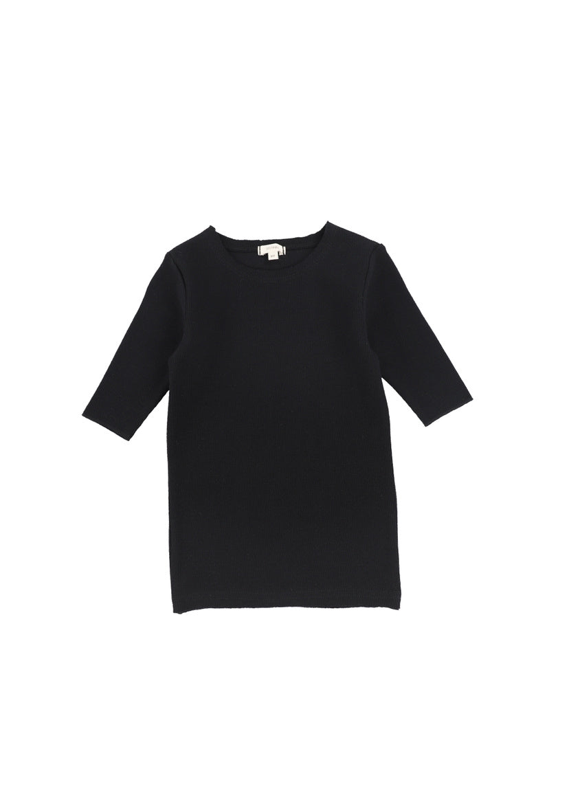 LIL LEGS 3/4 RIBBED TEE