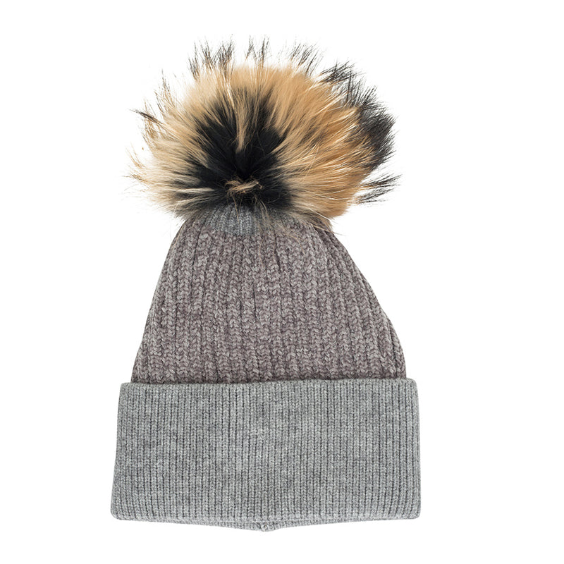 AT37 ATIFA CHENILLE HAT WITH POM POM