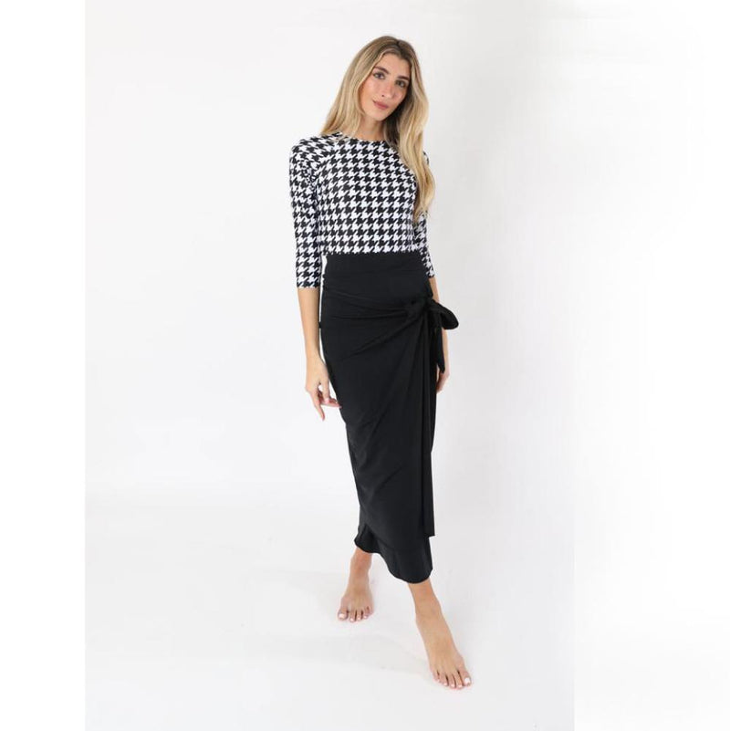 S006 SLIVER TAILS MIDI WRAP SWIM SKIRT
