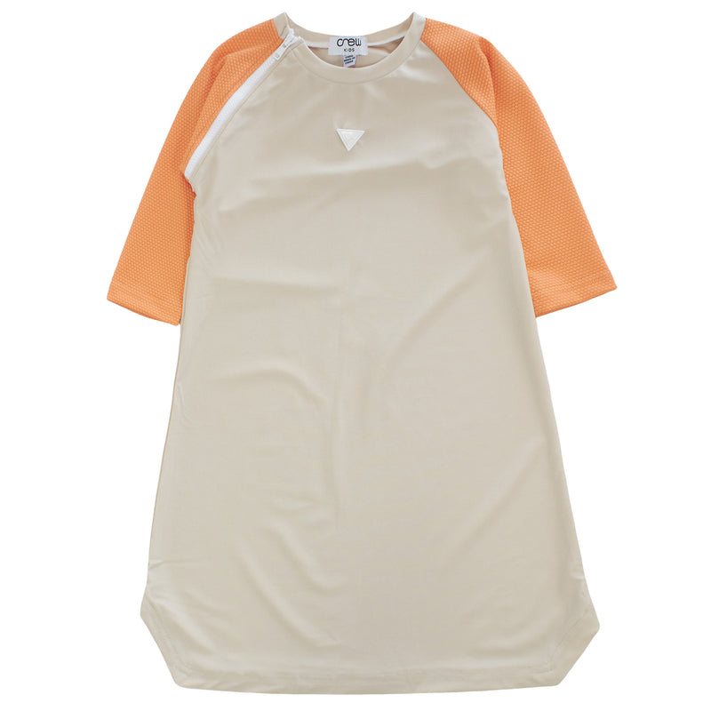 CREW KIDS ZIPPER DETAIL SWIM DRESS AL23114