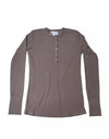 THE SLIM SKIRT HENLEY T-SHIRT
