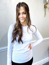 THE SLIM SKIRT HENLEY T-SHIRT
