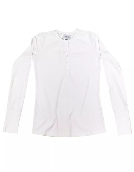 THE SLIM SKIRT HENLEY T-SHIRT