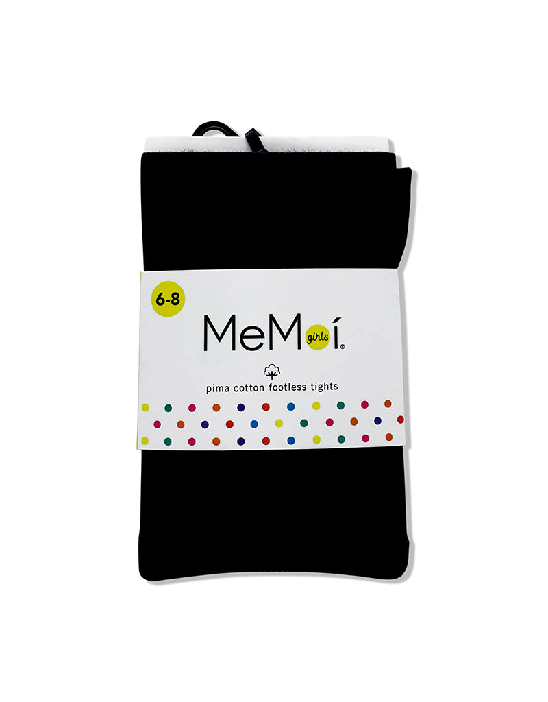 MK-310 MEMOI GIRLS PIMA COTTON FOOTLESS TIGHTS