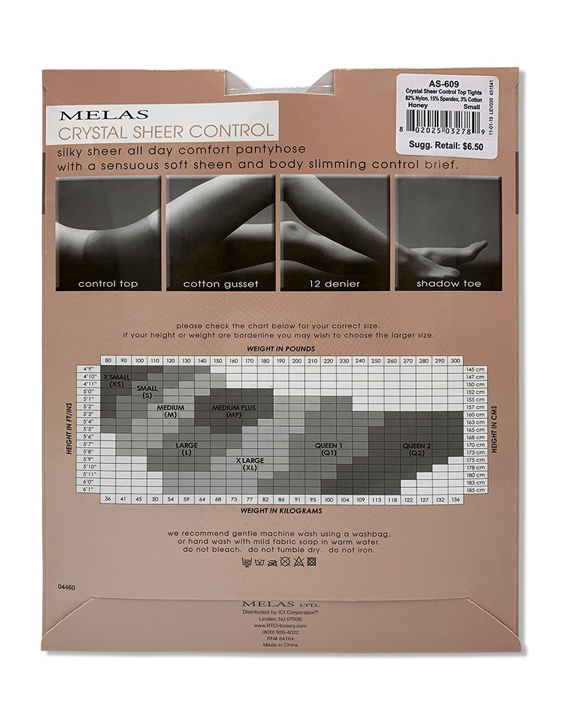 AS-614 MELAS BARE CONTROL PANTYHOSE